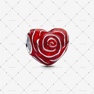 Pandora Rose Heart Charm